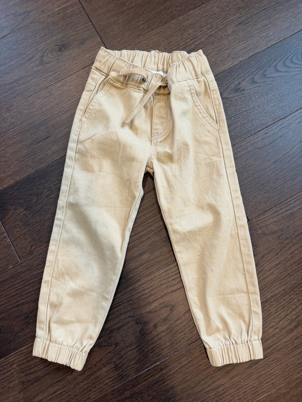Little Bipsy Elastic-Waist Jogger Pants in Khaki Size 2-3 Year - C39-062